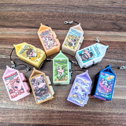 Keycap Milk Keyring
