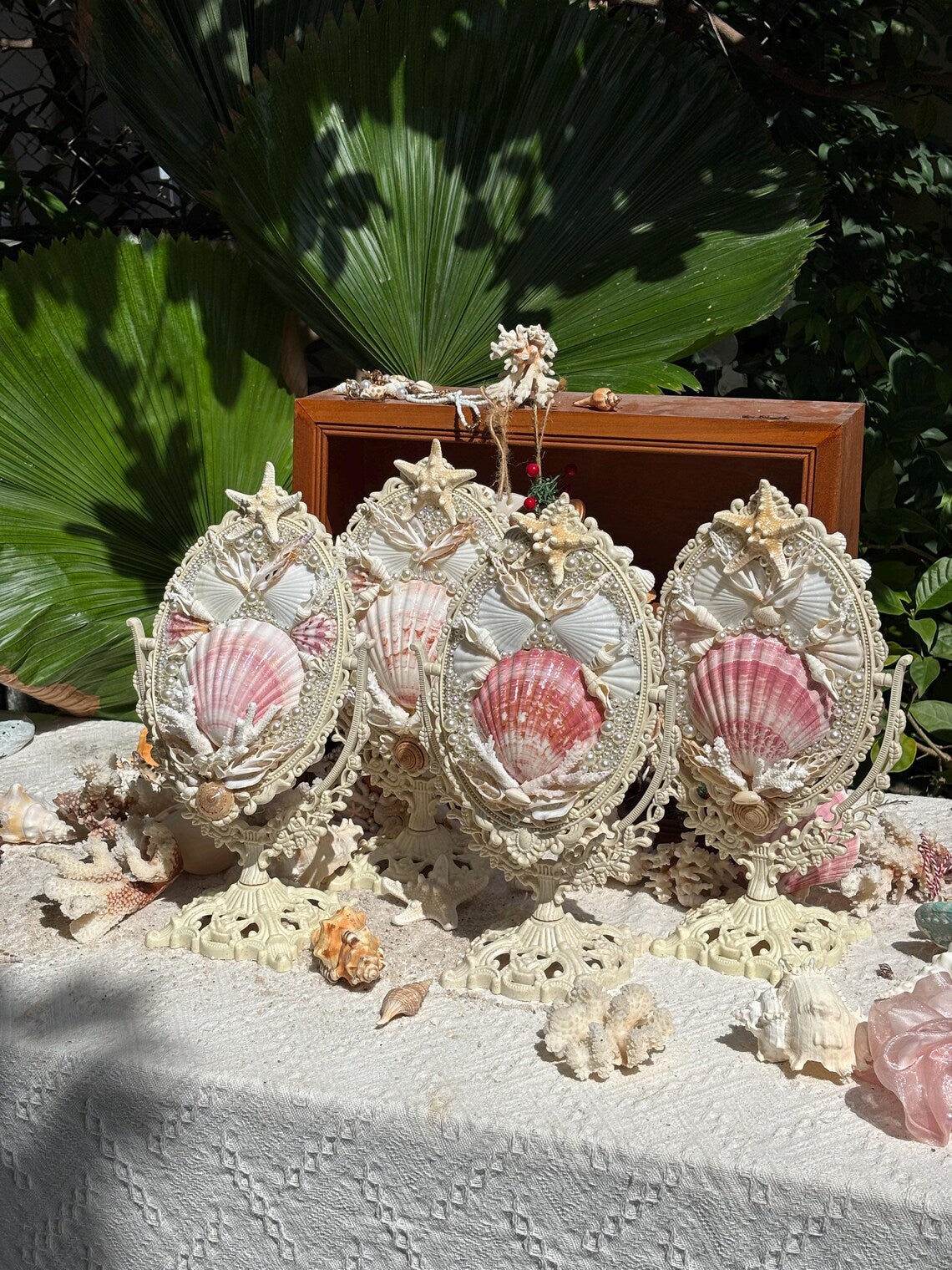 Japanese Scallop Vanity Mirror