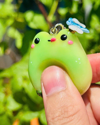 Moss Frog Worry Stone