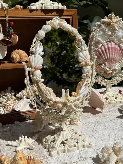 Japanese Scallop Vanity Mirror