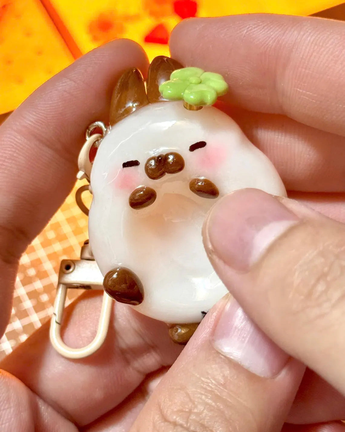 Netherland Dwarf Rabbit Worry Stone