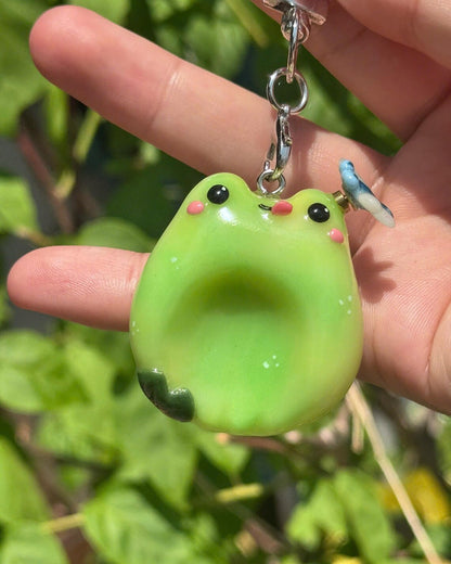 Moss Frog Worry Stone