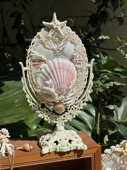 Japanese Scallop Vanity Mirror