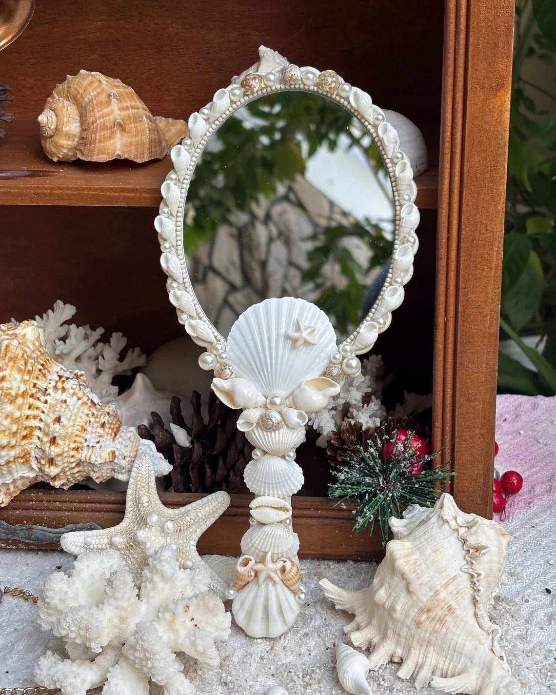 Seashell Hand Mirror