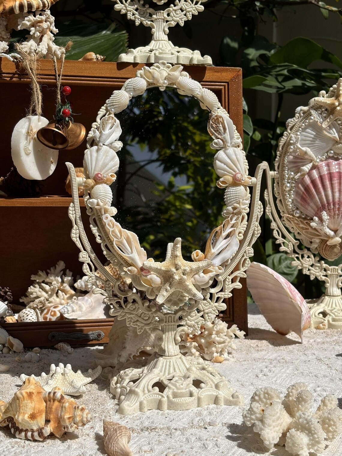Japanese Scallop Vanity Mirror
