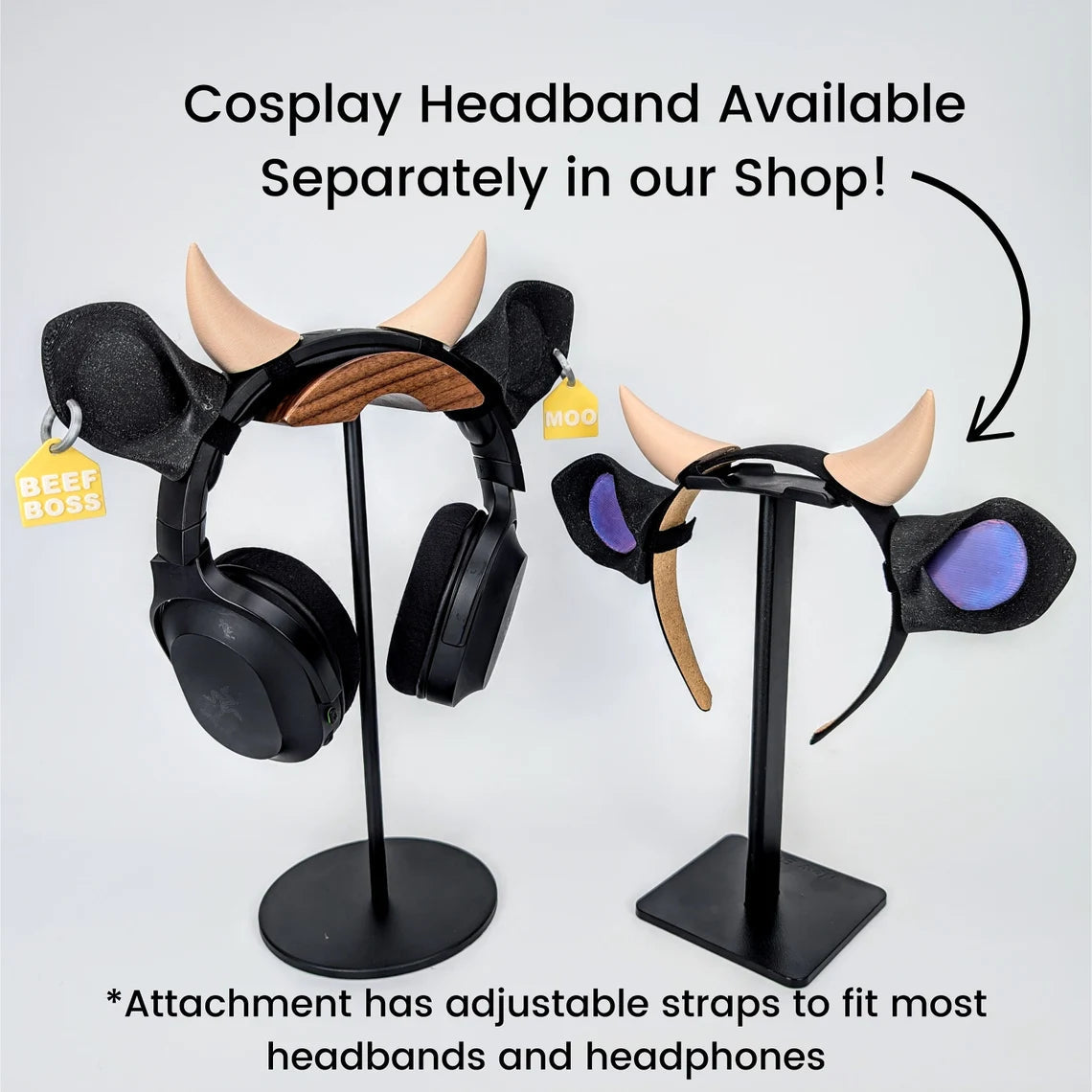 Cow Ears for Headphones