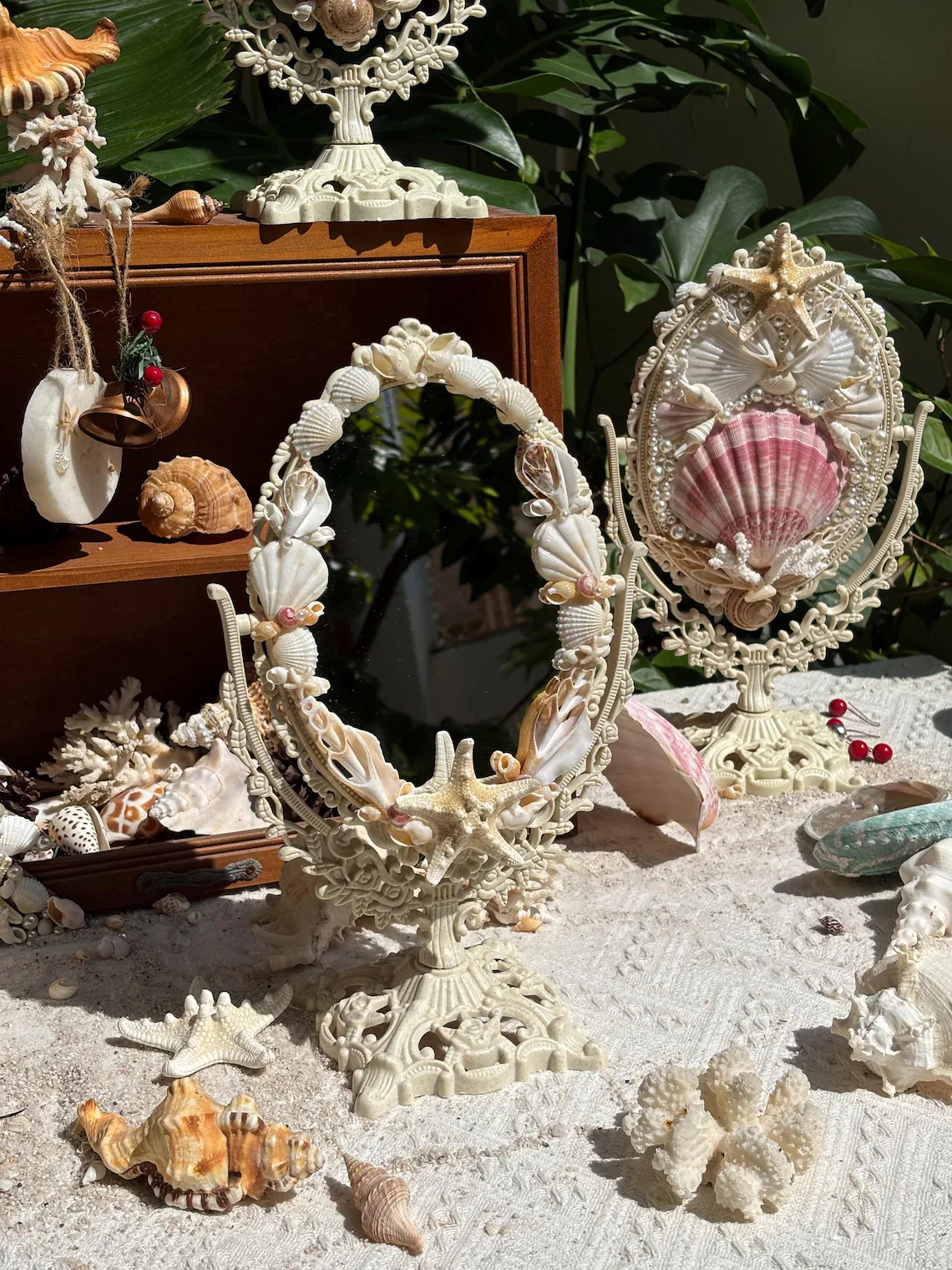 Japanese Scallop Vanity Mirror