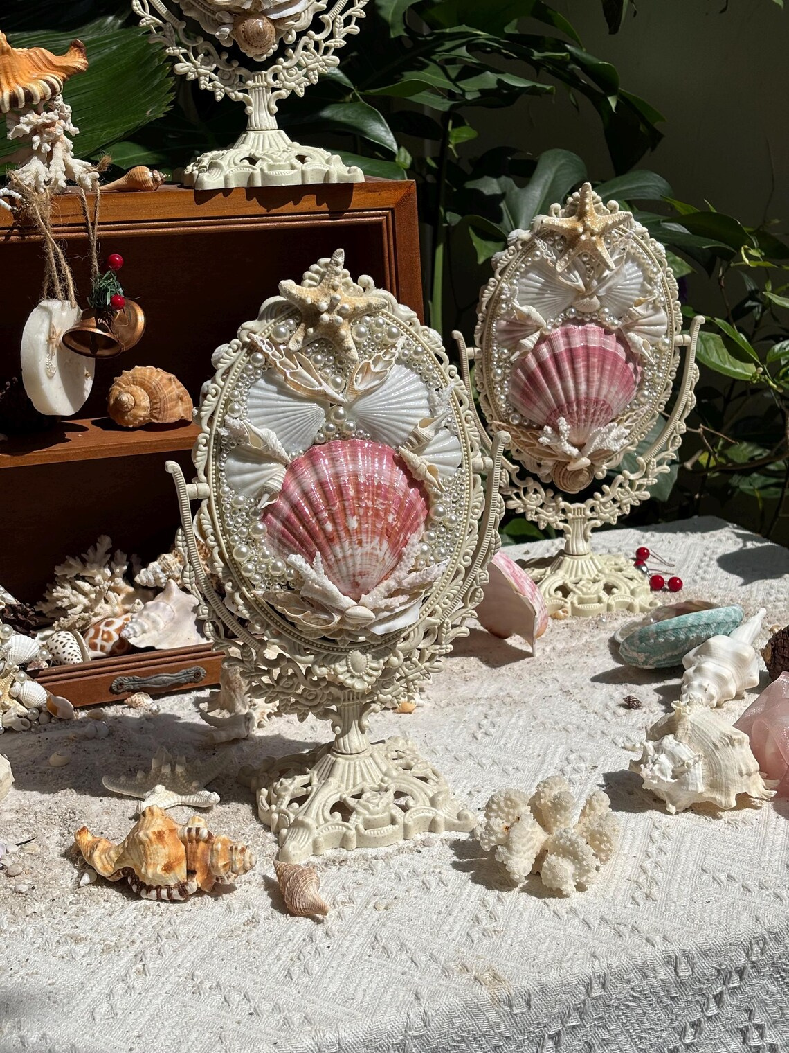 Japanese Scallop Vanity Mirror