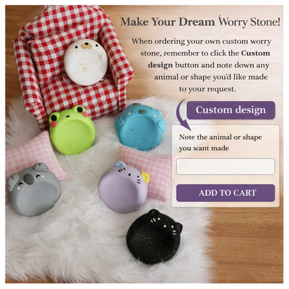 Cute Animals Worry Stones
